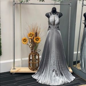 Black/Silver Formal Gown by Envious Couture